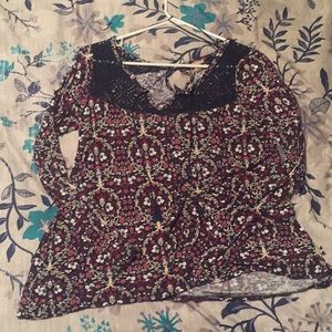 Floral long sleeve blouse